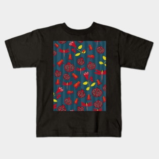 Pomegranates, frogs and dragonflies Kids T-Shirt